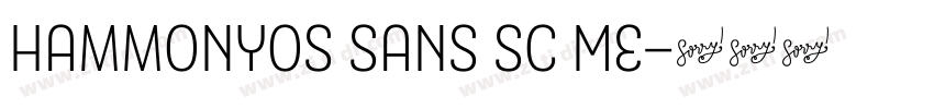 HammonyOS Sans Sc Me字体转换